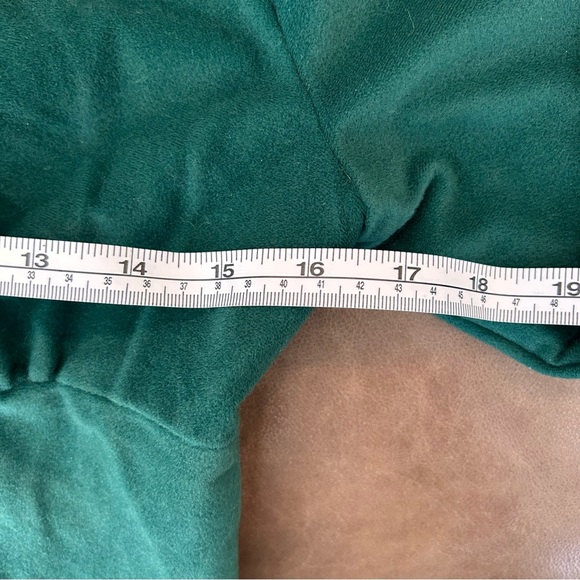 Vintage 70s Milk Maid Lace Trim Renaissance Cottage Green Velvet Maxi Dress SM - Picture 9 of 11